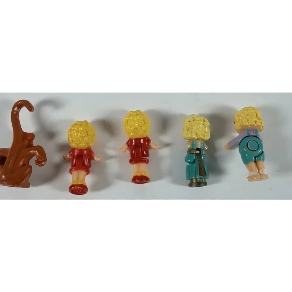 2 Vtg 1989 Polly Pocket Polly’s Cafe Bluebird + Figures - Issues Incomplete Read